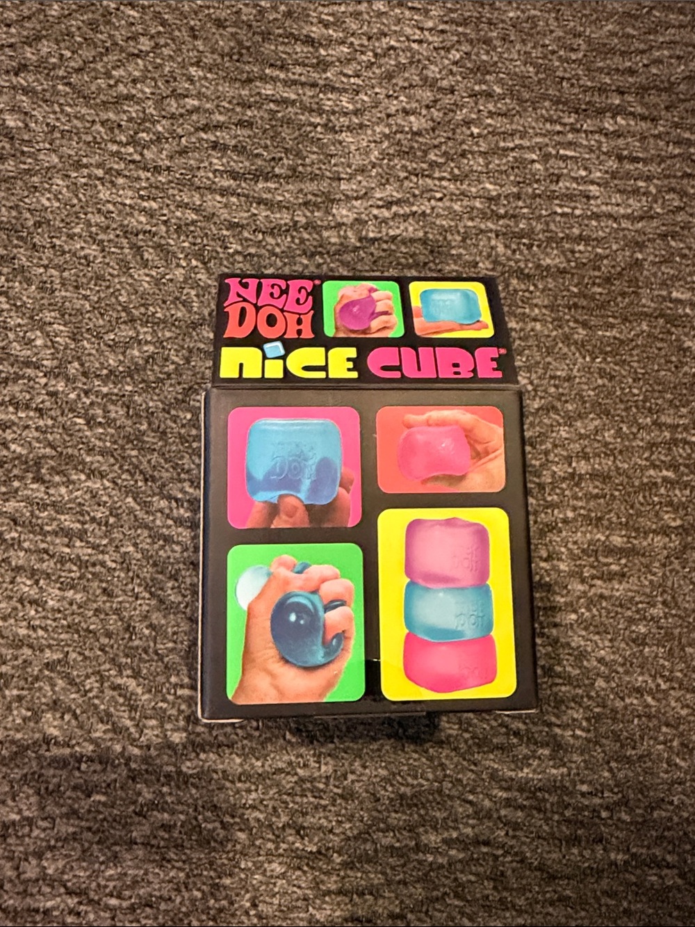 Needoh Nice Cube Super Solid Squish! - Blue - Picture 3 of 6
